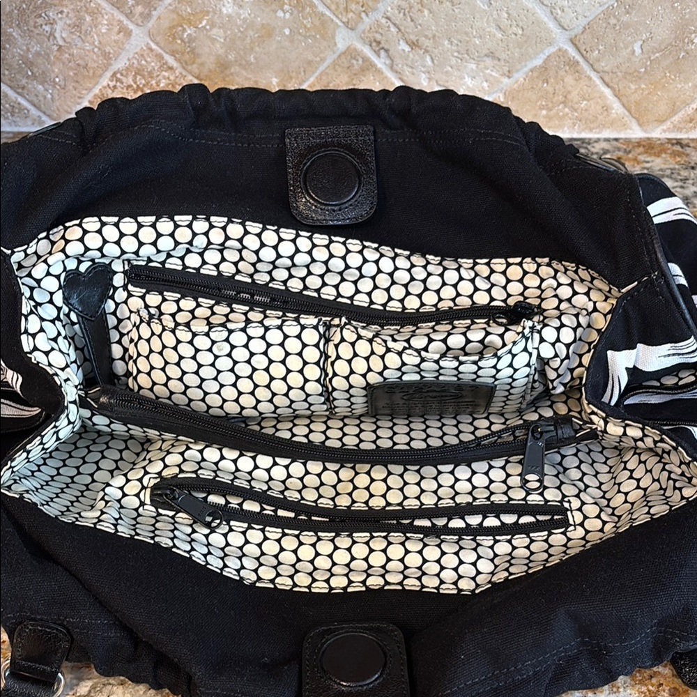 Brighton Black and Red Floral Bag - Picture 8 of 13